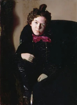 Anna Petrovna Ostroumova-Lebedeva, 1901, (Konstantin Somov) (1871-1955) State Russian Museum, St. Petersburg.
